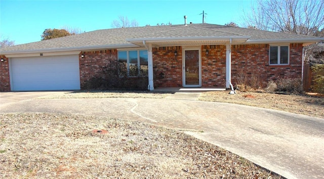 ranch-style house with a garage