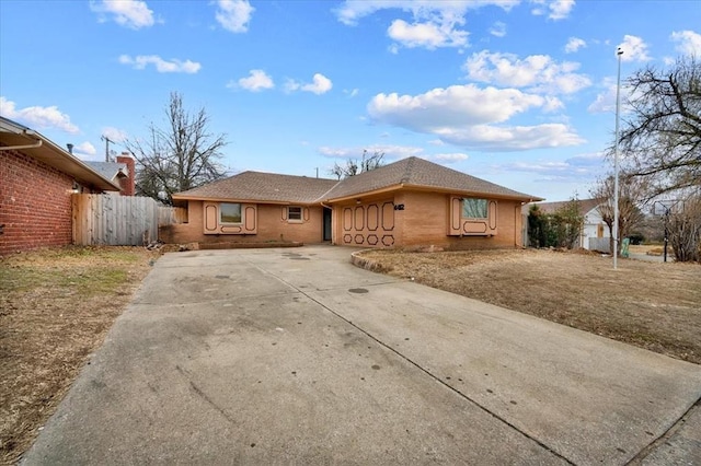 view of ranch-style home