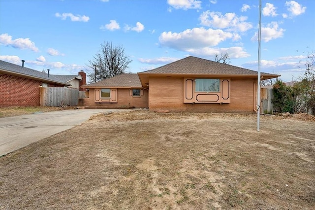 view of back of property