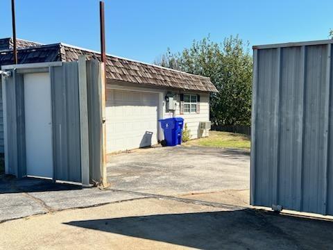 view of outbuilding with a garage