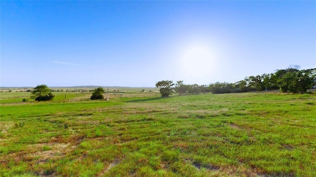 view of landscape with a rural view