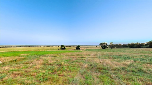 view of yard featuring a rural view