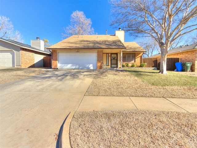 view of front of house featuring a garage