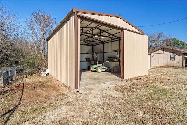 view of outdoor structure