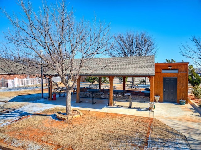 view of home's community featuring a gazebo