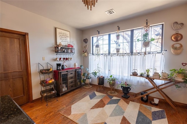 interior space featuring hardwood / wood-style floors