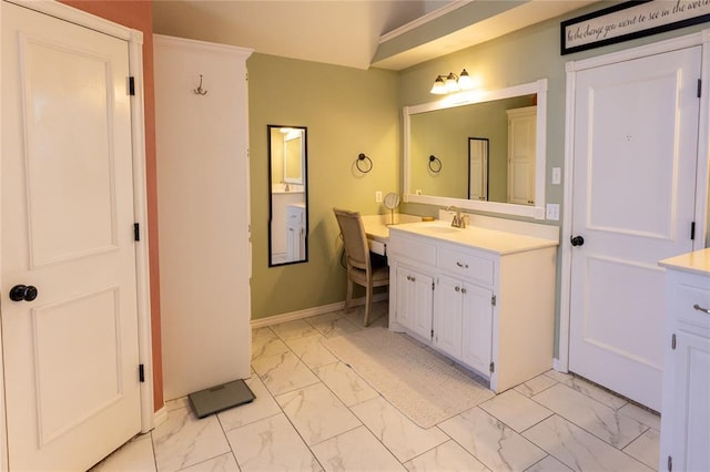 bathroom with vanity