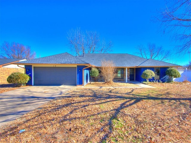 ranch-style house with a garage