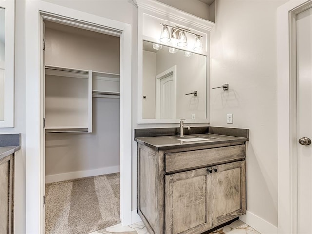 bathroom with vanity