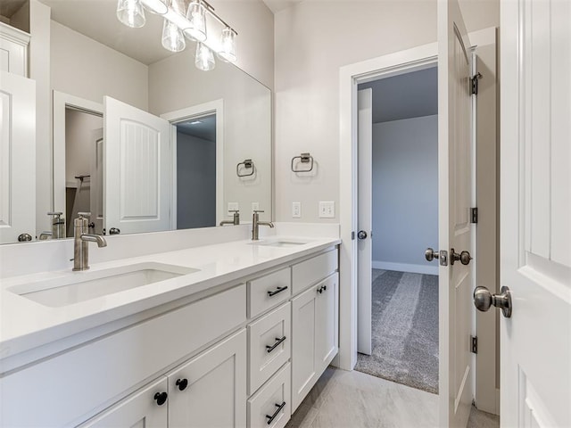 bathroom featuring vanity