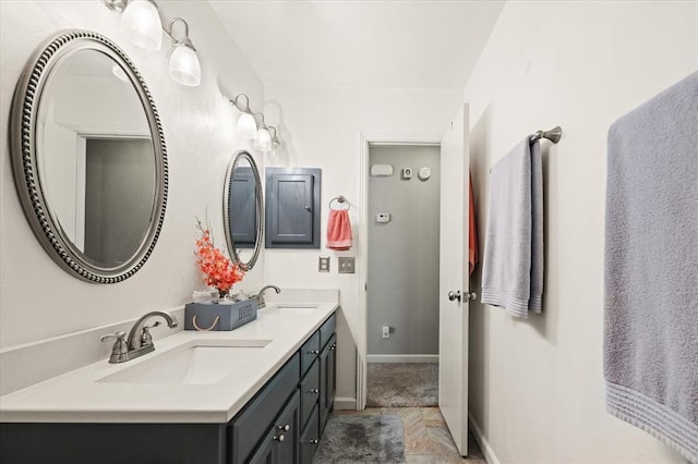 bathroom with vanity