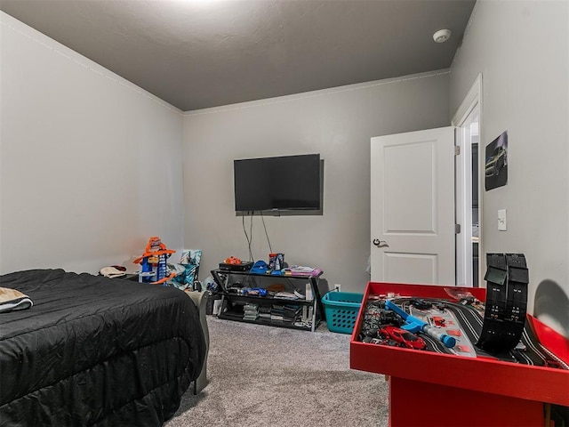 bedroom with carpet floors