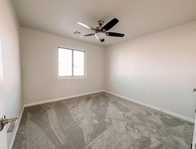 210 S Noble Ave, Hinton, OK 73047 - carpeted empty room with a ceiling fan and baseboards