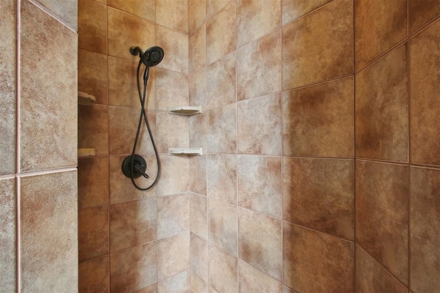 details featuring a tile shower