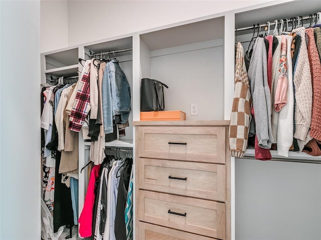 view of closet