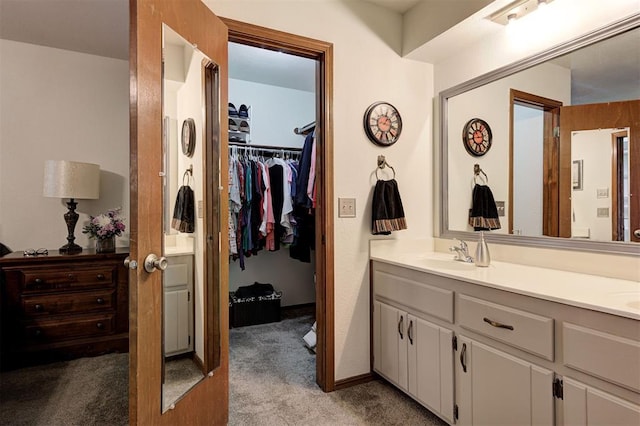 bathroom featuring vanity