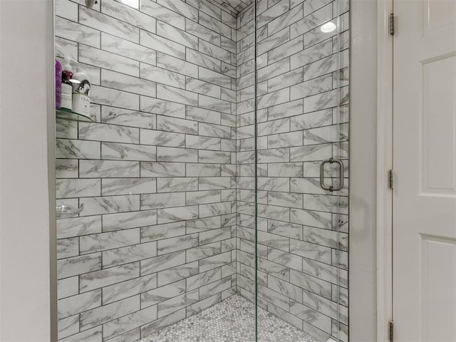 bathroom with walk in shower