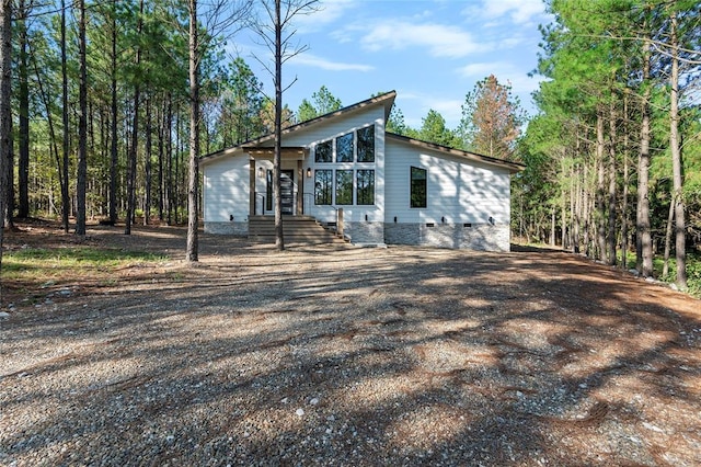 view of front of home