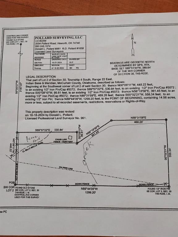 0 N Billy Bell Trl, Valliant OK, 74764 land for sale