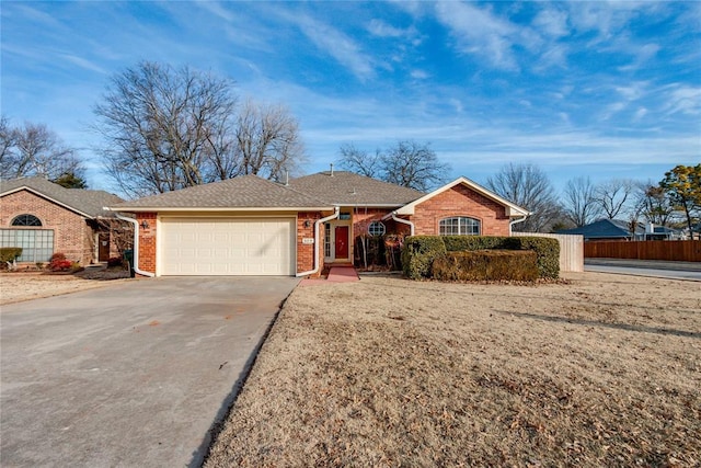 ranch-style house with a garage