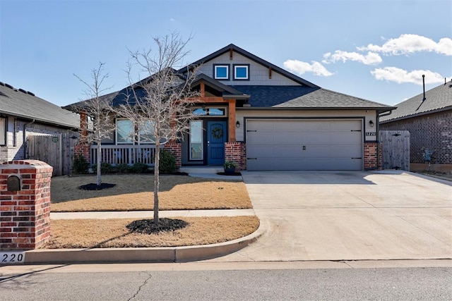 view of front of house featuring a garage