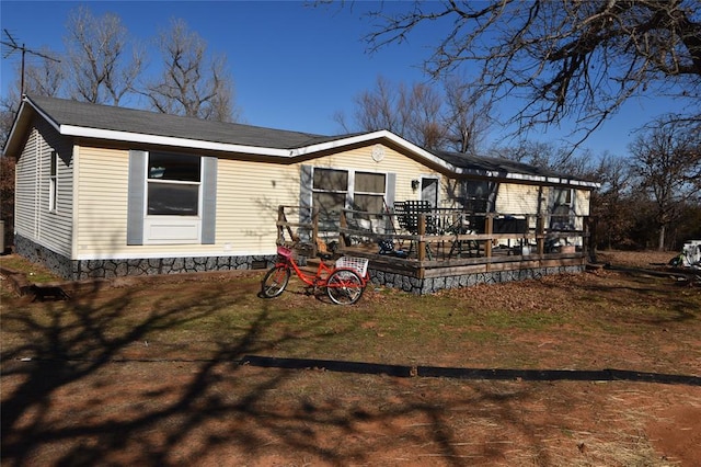 view of back of property