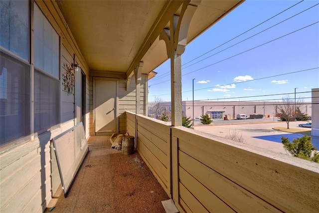 view of balcony