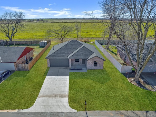 502 E Hudson St, Lexington, OK 73051 - aerial view of sparsely populated area