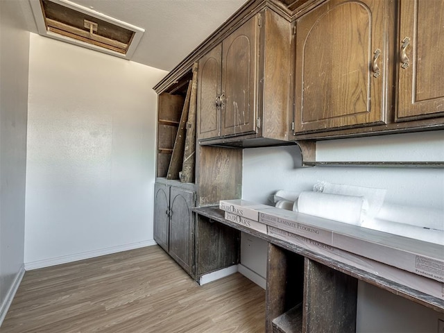 interior space featuring light hardwood / wood-style flooring