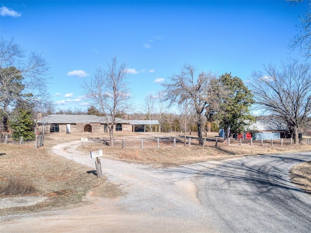 view of ranch-style home