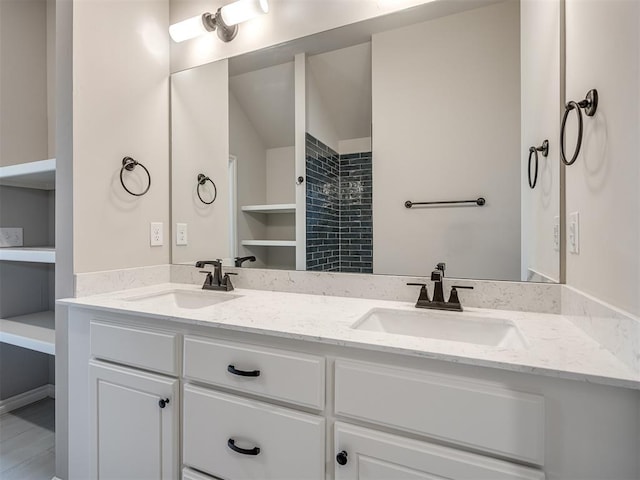 bathroom with vanity