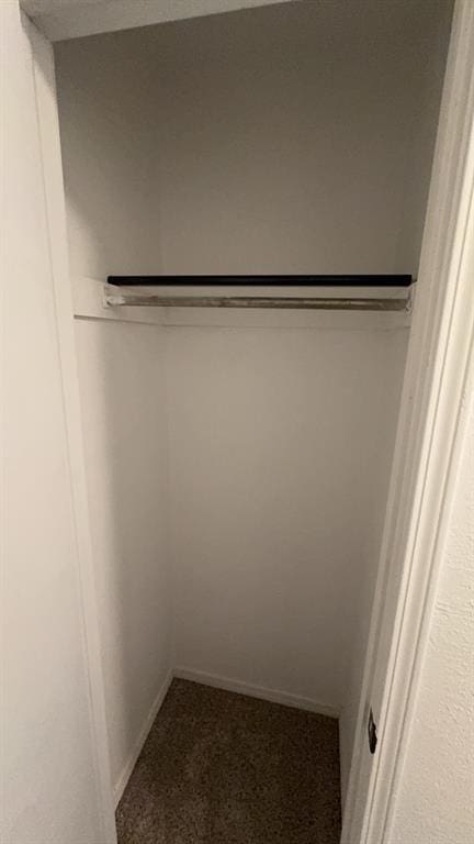 closet with a wall unit AC