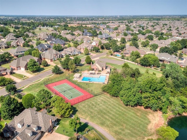 birds eye view of property