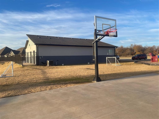 view of basketball court