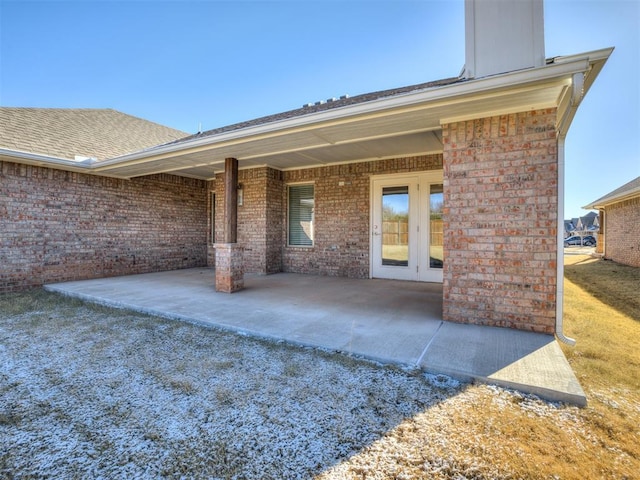 rear view of property with a patio area