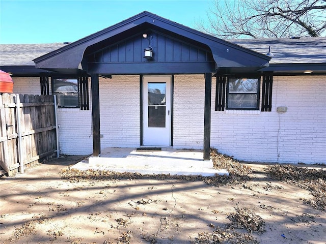 doorway to property featuring a patio area