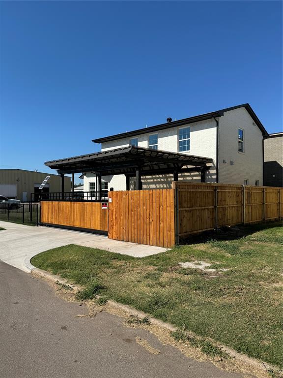 view of home's exterior featuring a lawn