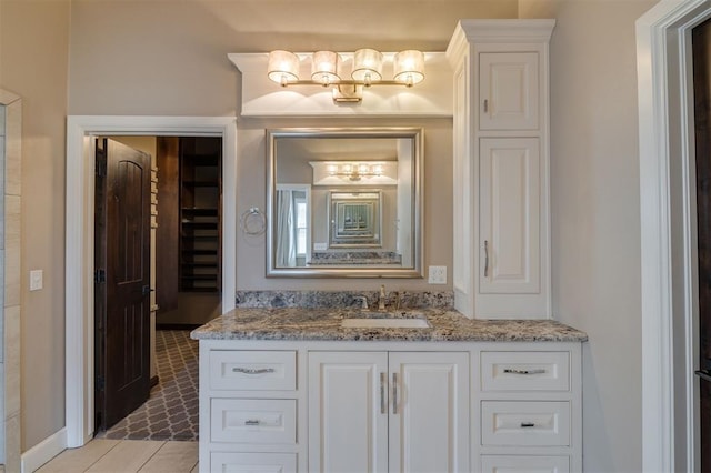 bathroom with vanity