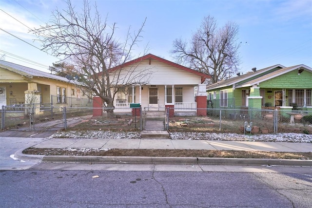 bungalow-style house featuring a porch