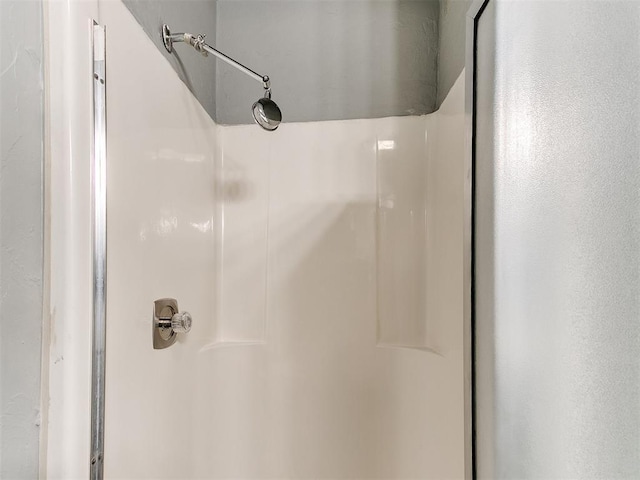 bathroom with a shower