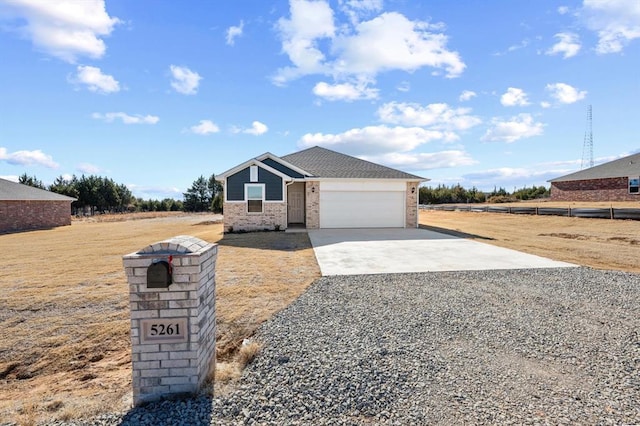 view of front of house featuring a garage