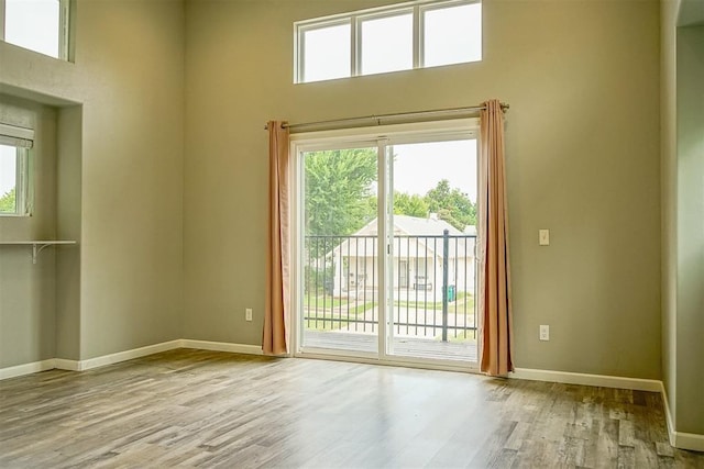 doorway featuring light hardwood / wood-style flooring