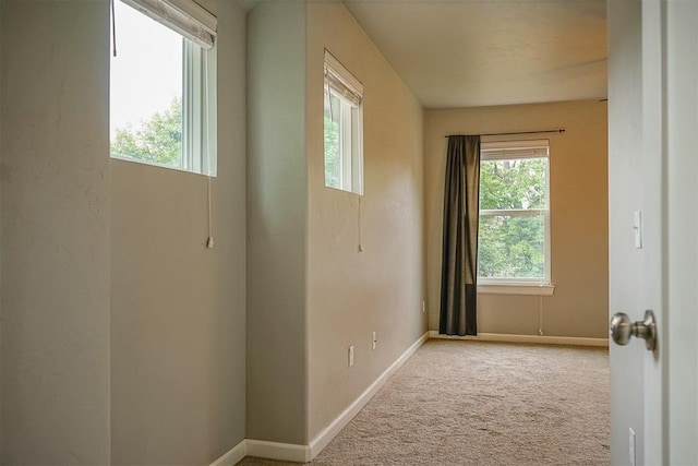 view of carpeted empty room