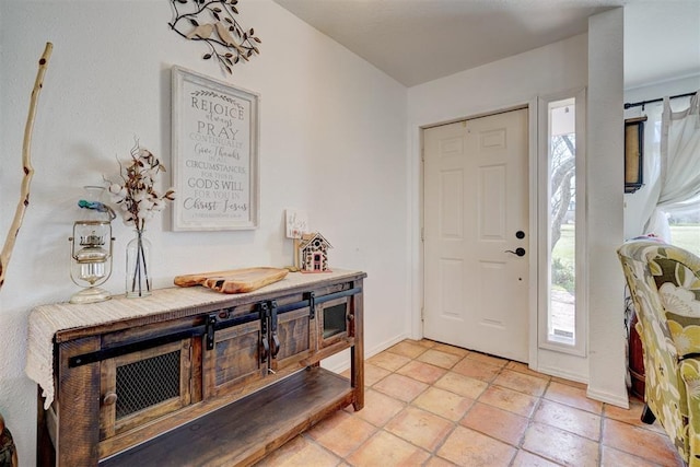 view of tiled entryway