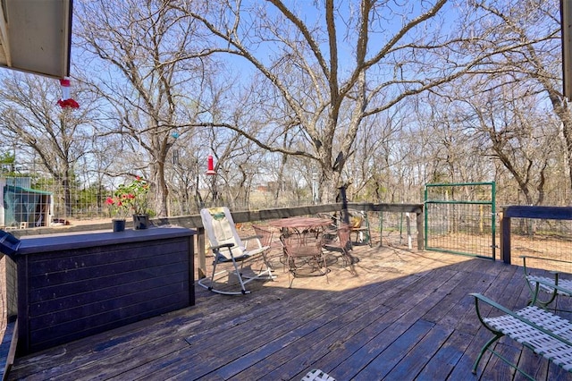 view of wooden terrace