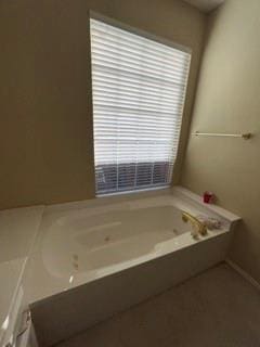 bathroom with a bath