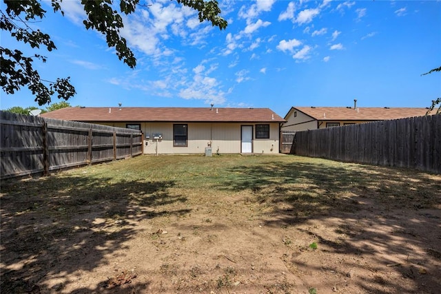 exterior space with a lawn