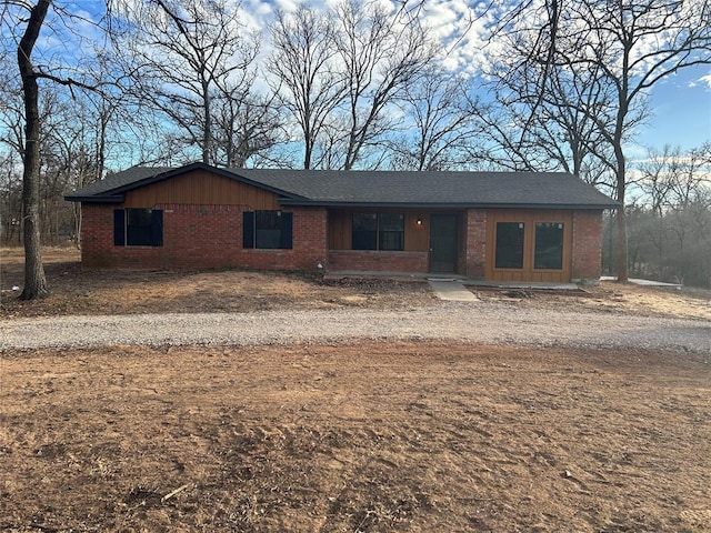 view of ranch-style home