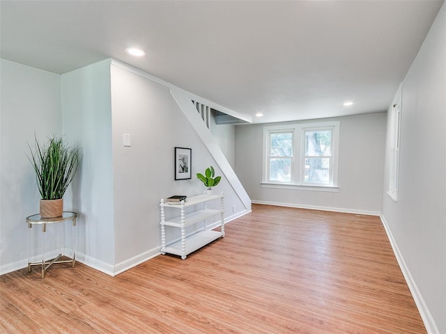 interior space featuring light hardwood / wood-style flooring