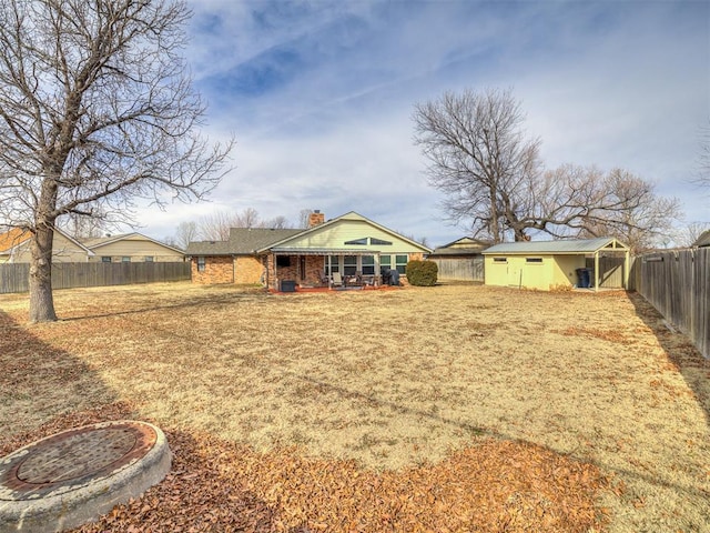 view of back of property